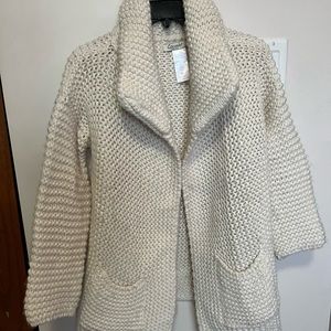 White Cardigan Sweater